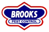 A logo of brooks pest control